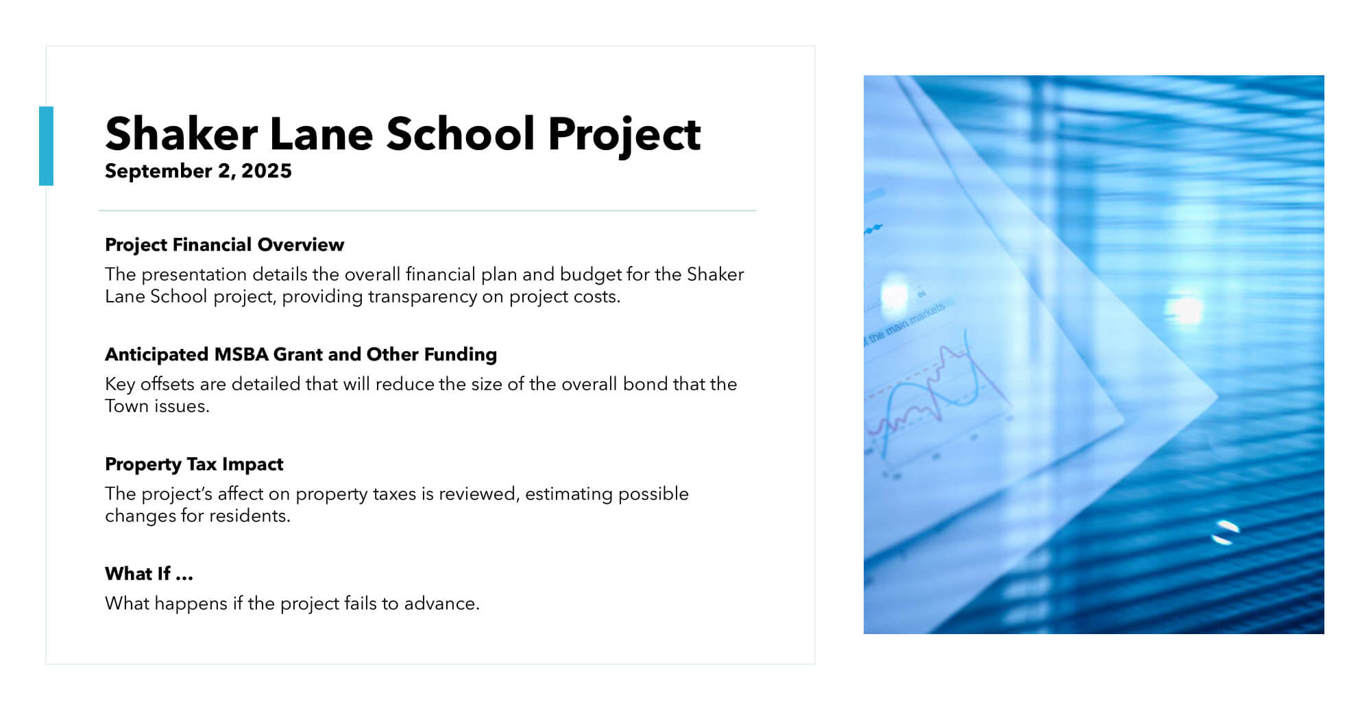 Finance Committee Joint Meeting with Select Board, School Committee and Shaker Lane School Building Committee Presentation, September 2, 2025